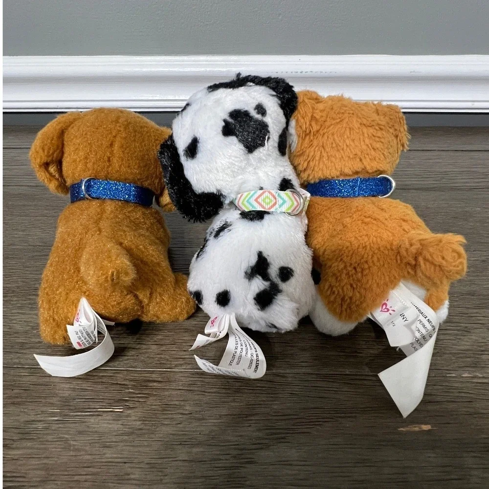 Justice Louie, Maddie, & Wynny Puppy Plush Lot of‎ 3